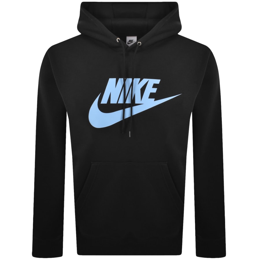 Image number 1 for Nike Logo Fleece Hoodie Black