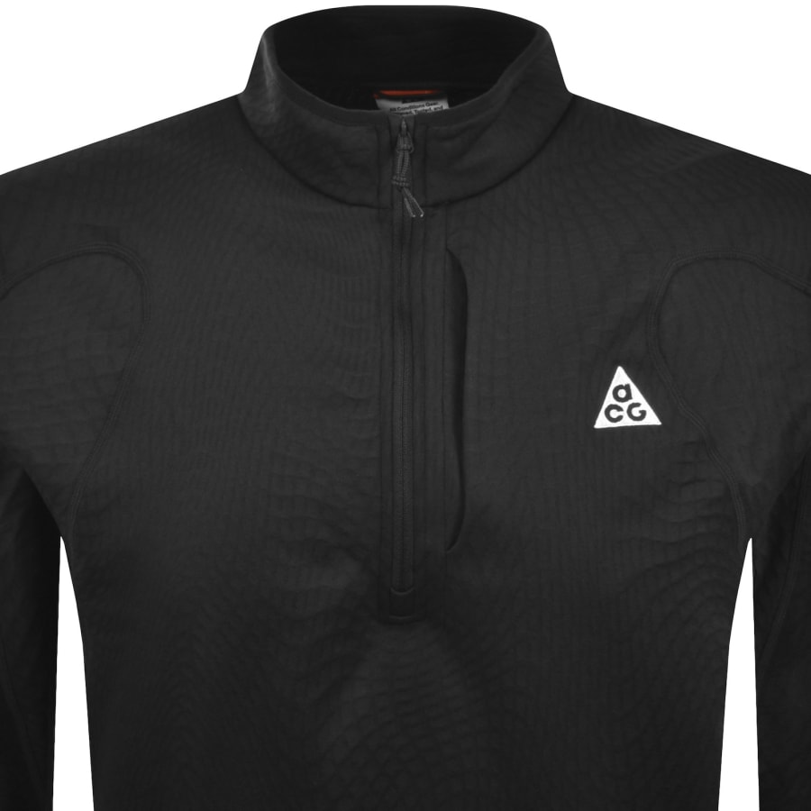 Image number 2 for Nike ACG Wolf Grid Half Zip Top Black