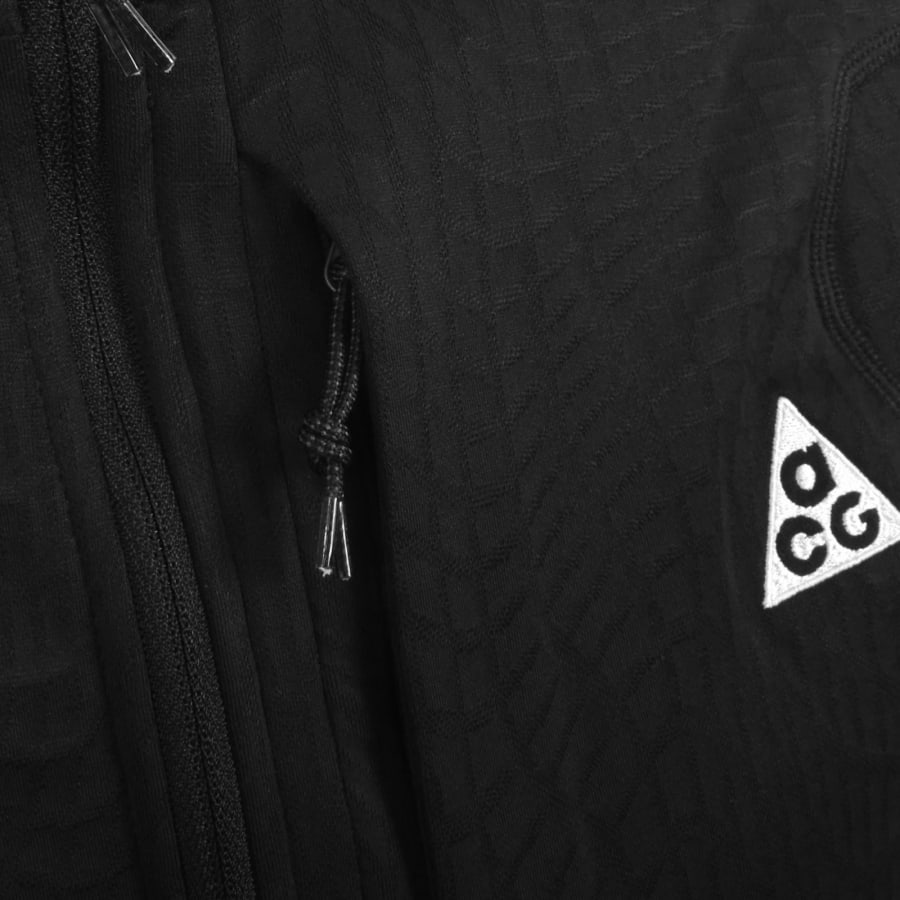 Image number 4 for Nike ACG Wolf Grid Half Zip Top Black