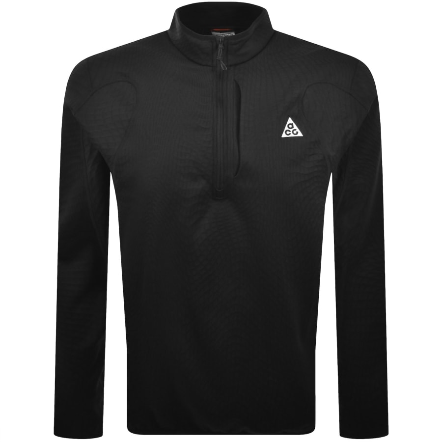 Image number 1 for Nike ACG Wolf Grid Half Zip Top Black