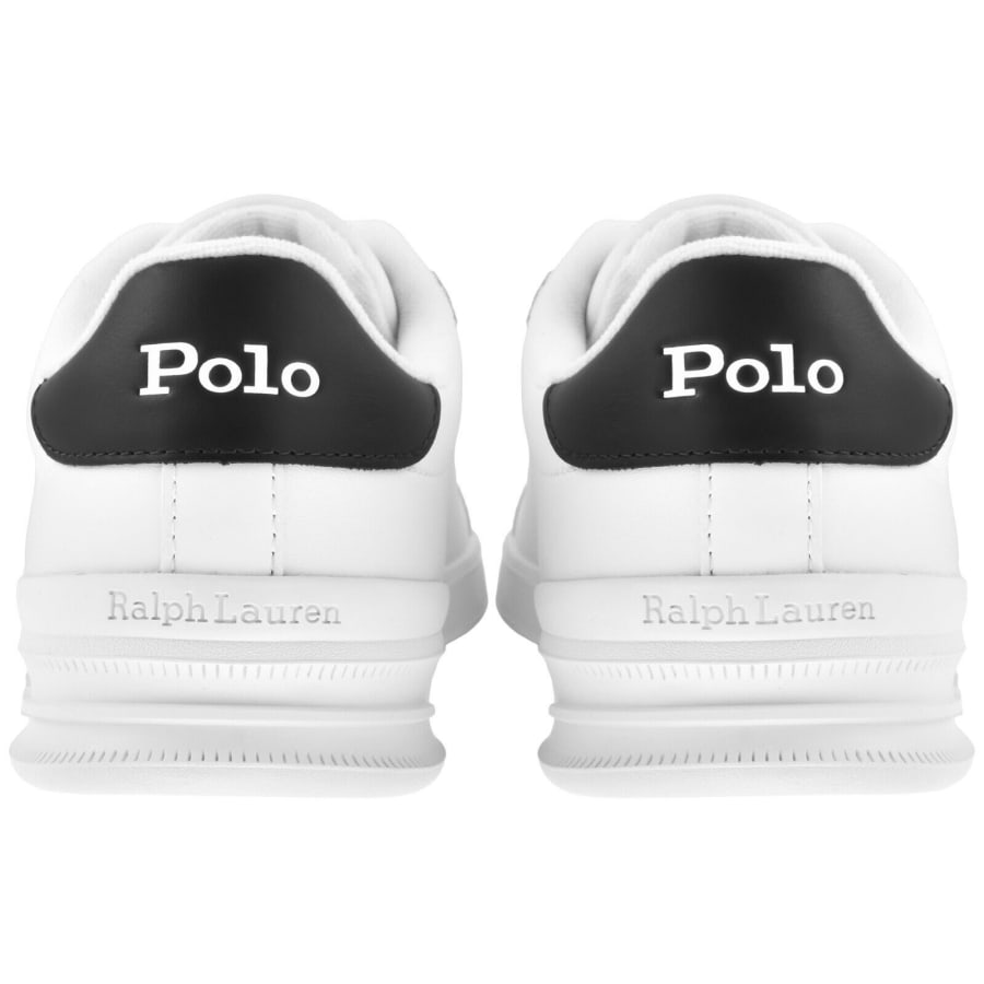 Image number 2 for Ralph Lauren Heritage Court Trainers White