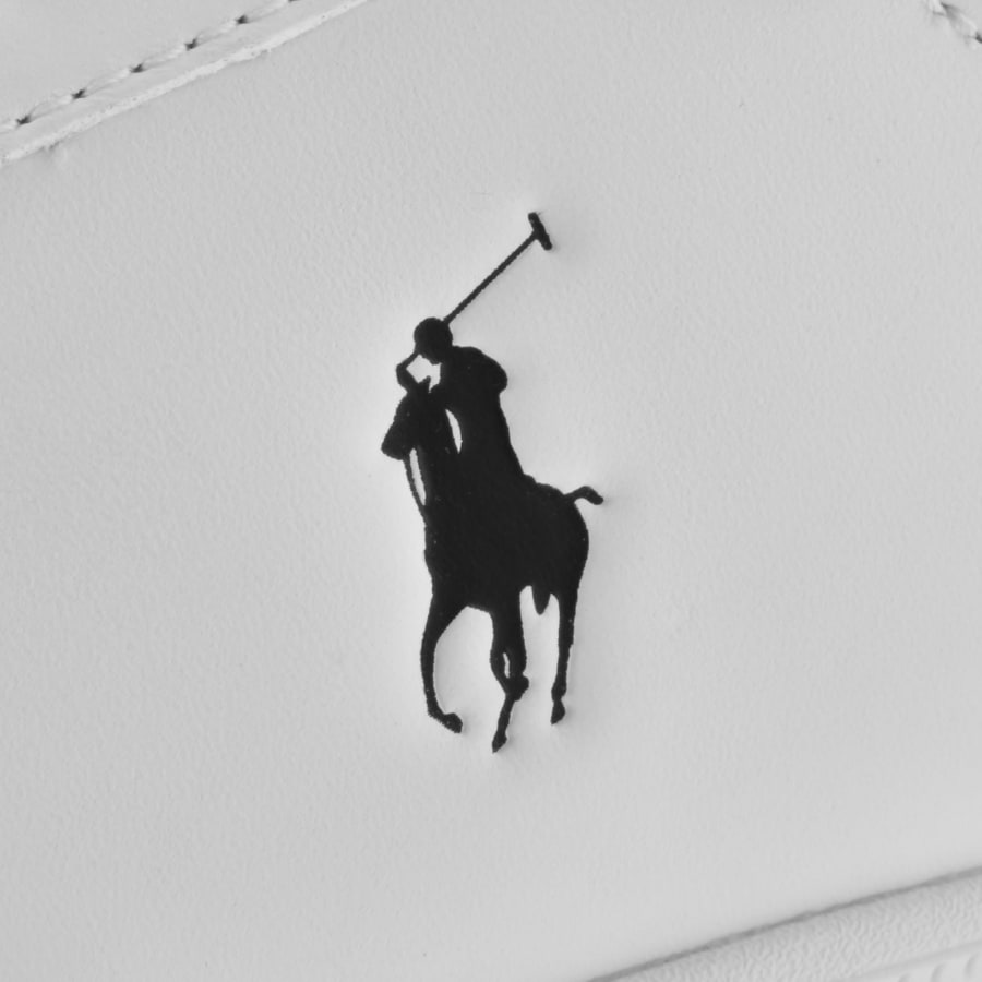 Image number 4 for Ralph Lauren Heritage Court Trainers White