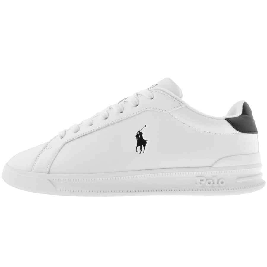 Image number 1 for Ralph Lauren Heritage Court Trainers White