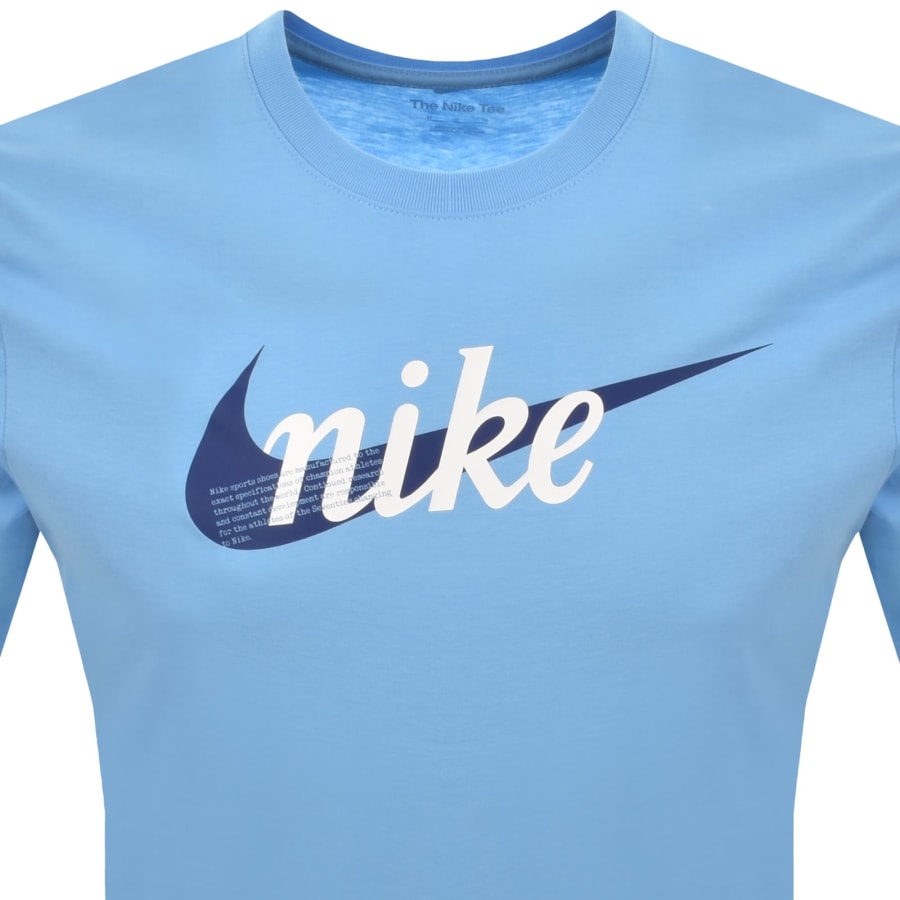 Image number 2 for Nike Crew Neck Club T Shirt Blue