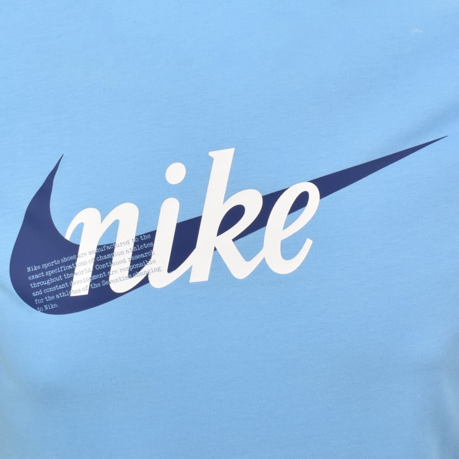 Image number 3 for Nike Crew Neck Club T Shirt Blue