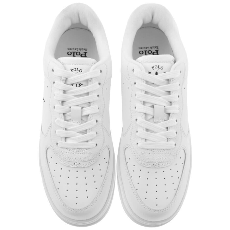 Image number 3 for Ralph Lauren Masters Trainers White