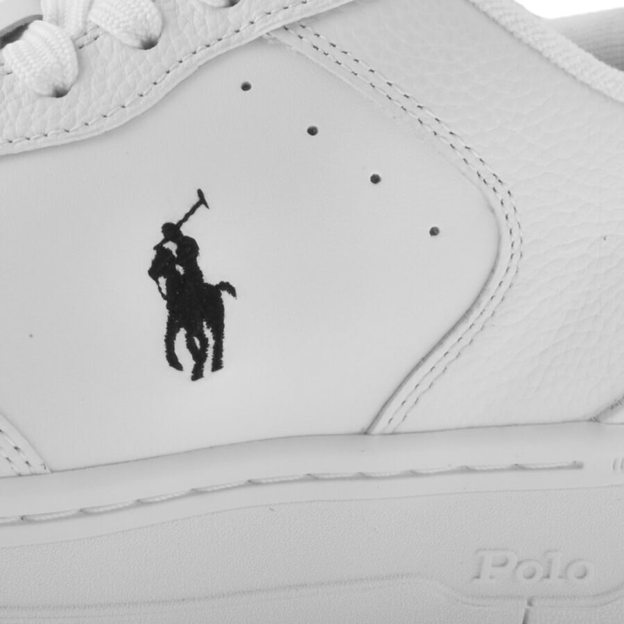 Image number 4 for Ralph Lauren Masters Trainers White