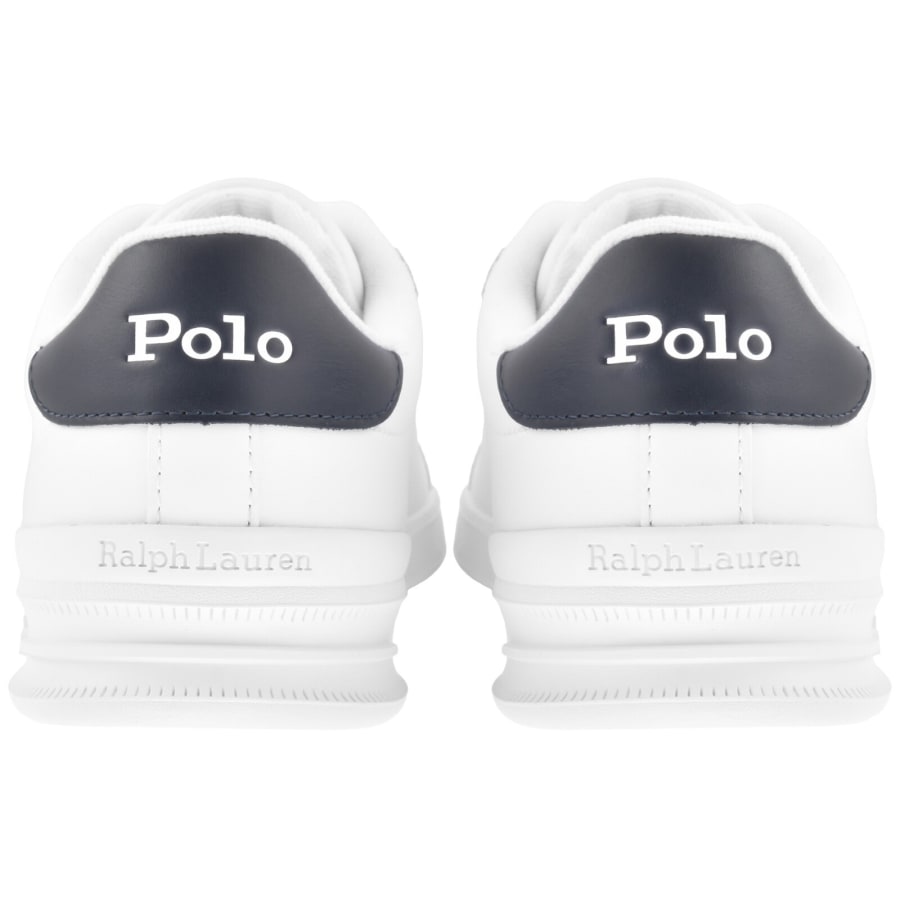 Image number 2 for Ralph Lauren Heritage Court Trainers White