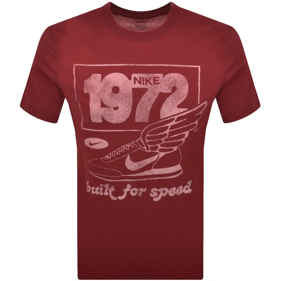 Image number 1 for Nike Dri Fit DNA Running T Shirt Red