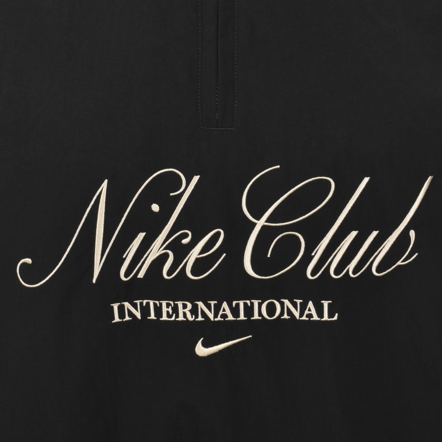 Image number 3 for Nike Club Half Zip Jacket Black