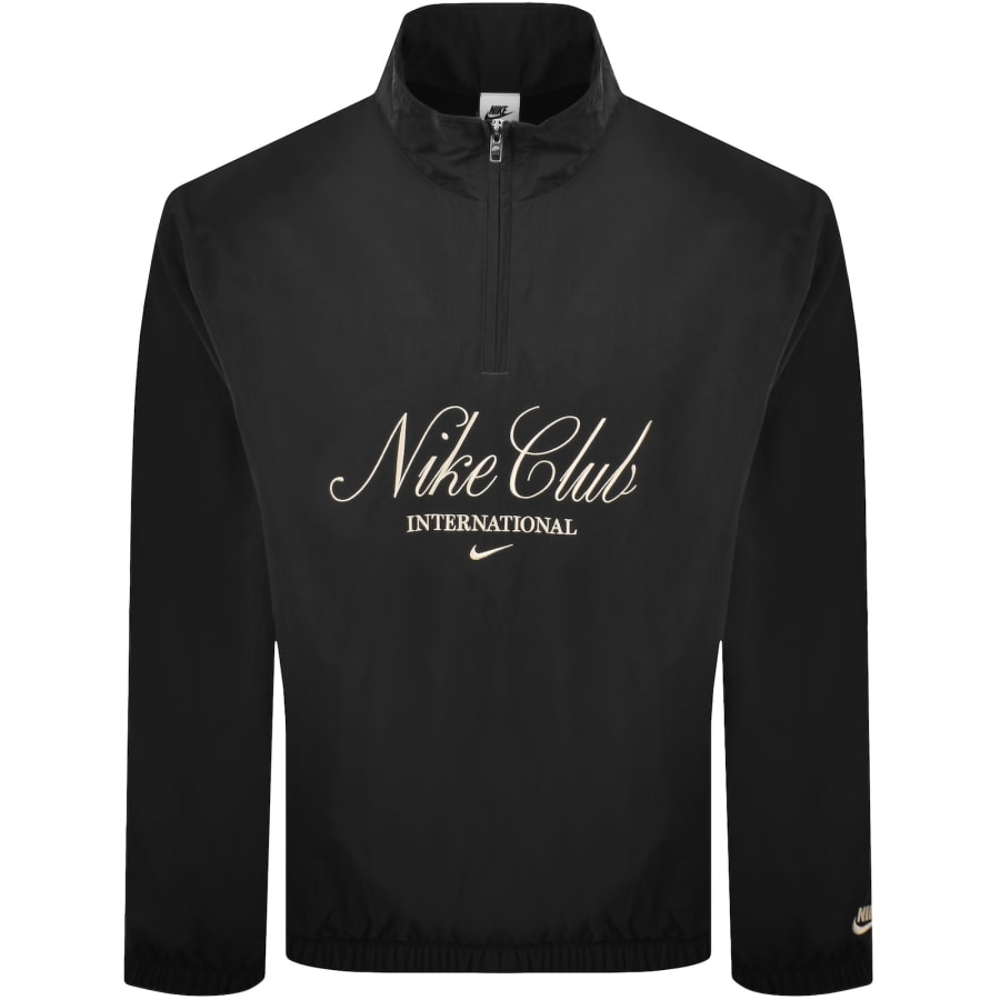 Image number 1 for Nike Club Half Zip Jacket Black