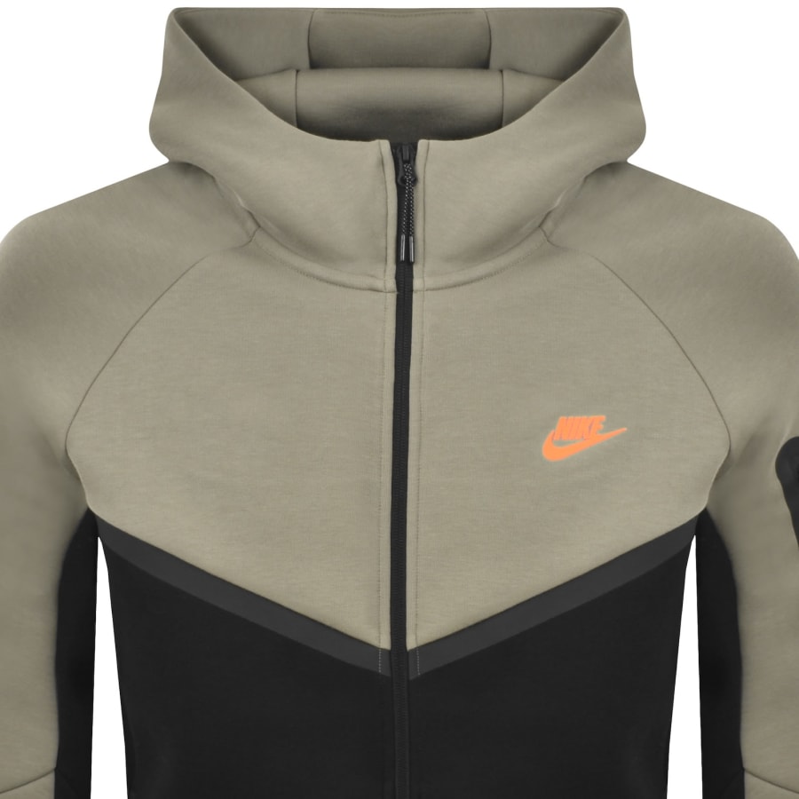 Image number 2 for Nike Tech Fleece Windrunner Hoodie Green