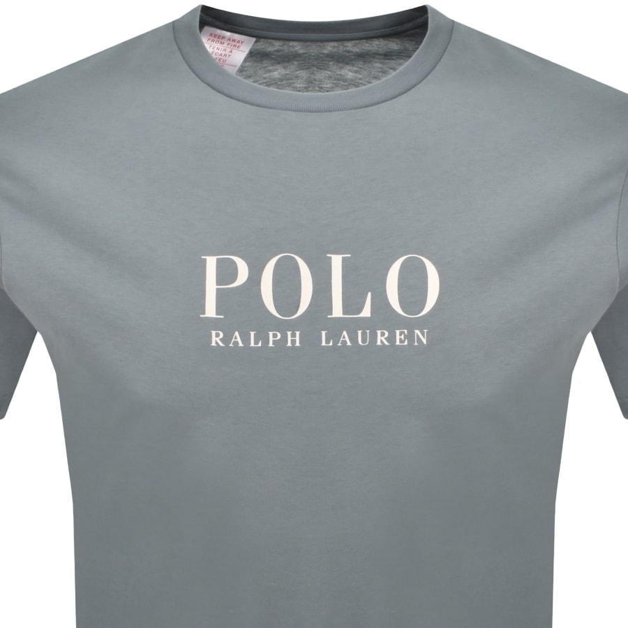 Image number 2 for Ralph Lauren Logo Crew Neck T Shirt Blue