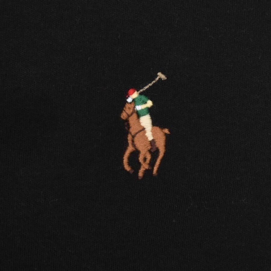 Image number 3 for Ralph Lauren Long Sleeved Polo T Shirt Black