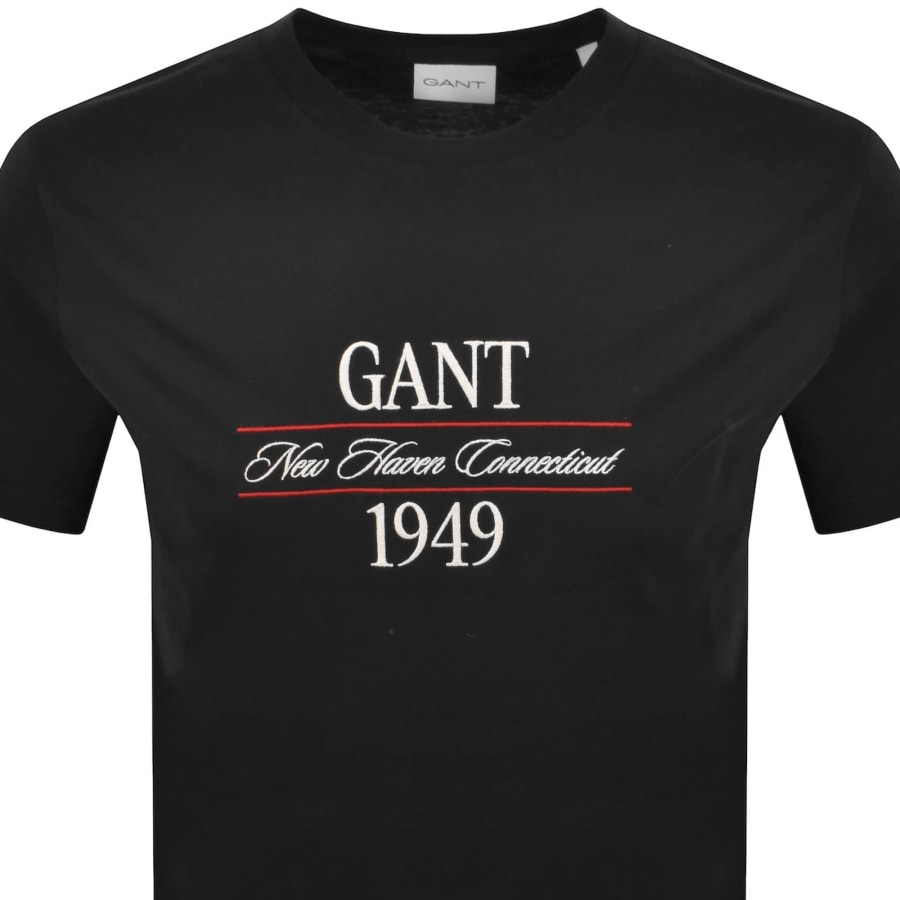 Image number 2 for Gant Original Graphic T Shirt Black