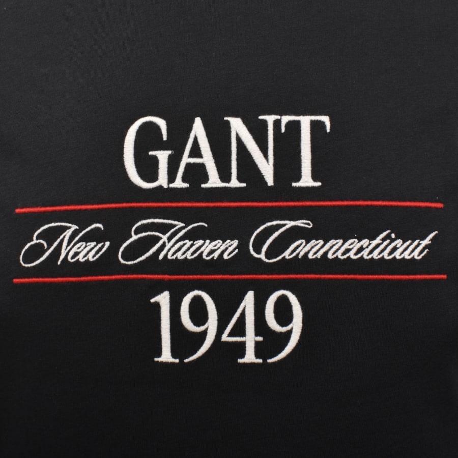 Image number 3 for Gant Original Graphic T Shirt Black