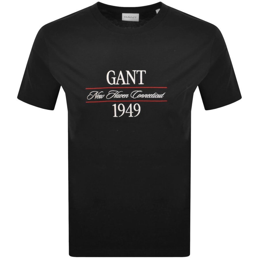 Image number 1 for Gant Original Graphic T Shirt Black
