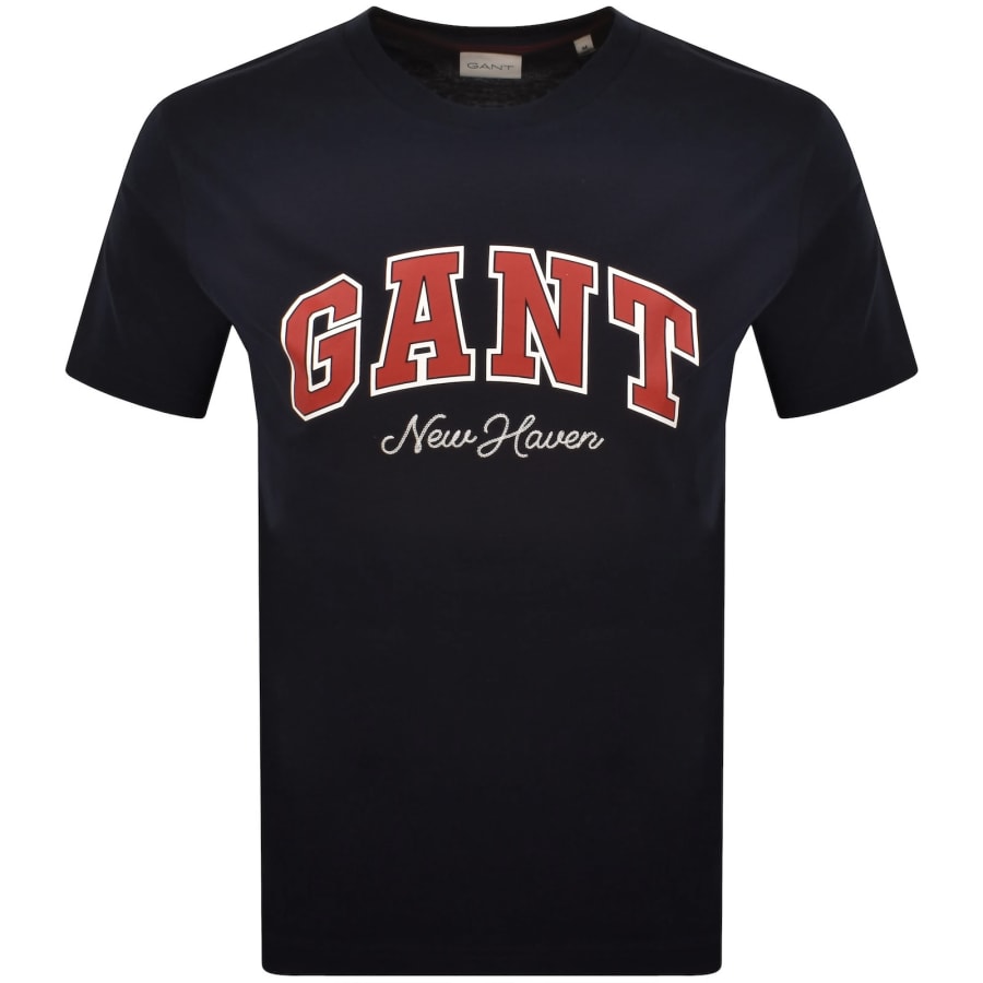 Image number 1 for Gant Original Graphic T Shirt Navy
