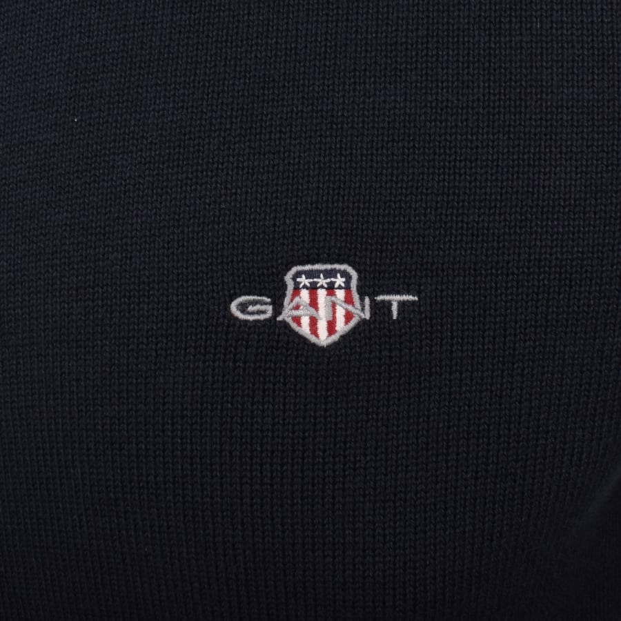 Image number 3 for Gant Original Full Zip Sweatshirt Navy