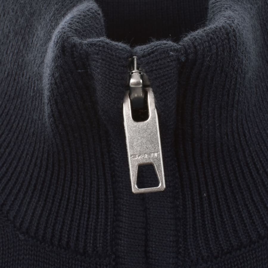 Image number 4 for Gant Original Full Zip Sweatshirt Navy