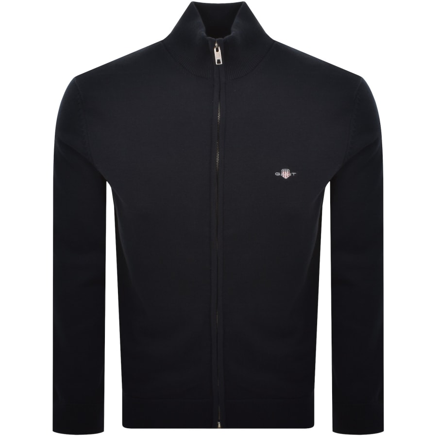 Image number 1 for Gant Original Full Zip Sweatshirt Navy