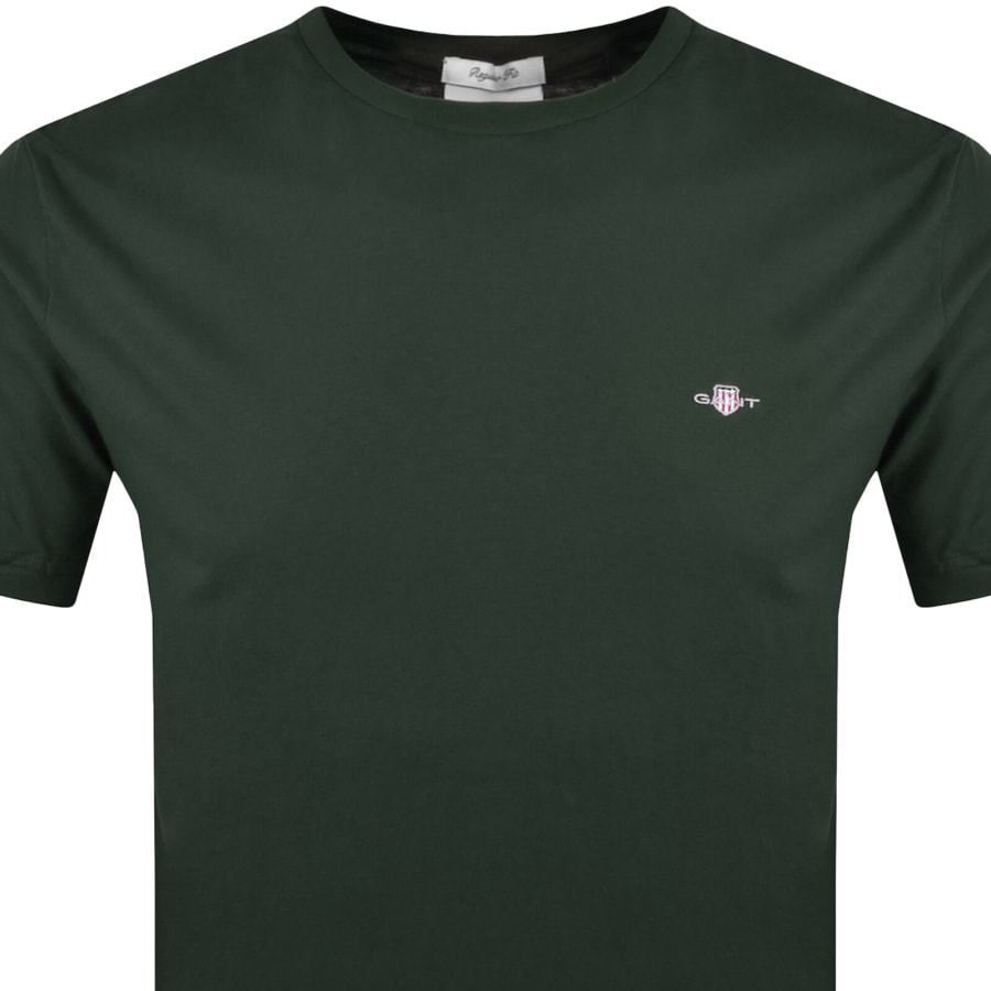 Image number 2 for Gant Regular Shield T Shirt Green