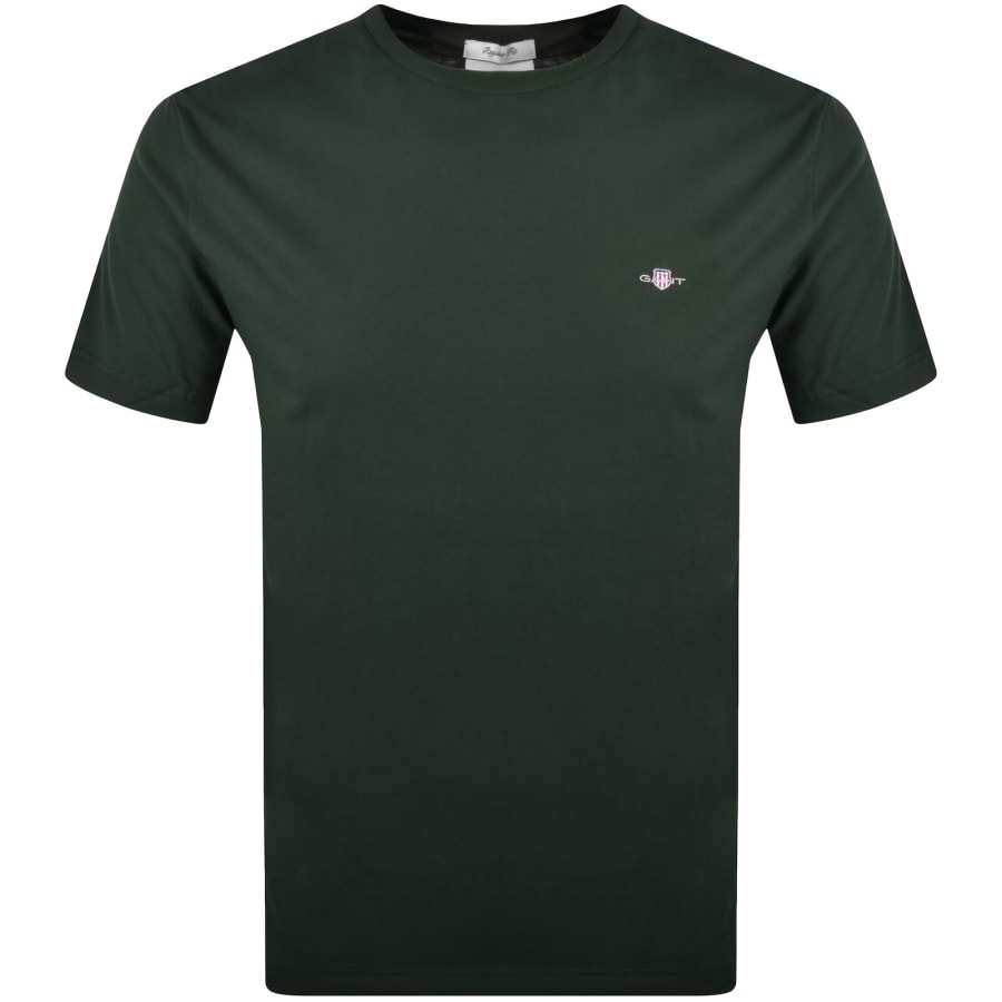 Image number 1 for Gant Regular Shield T Shirt Green