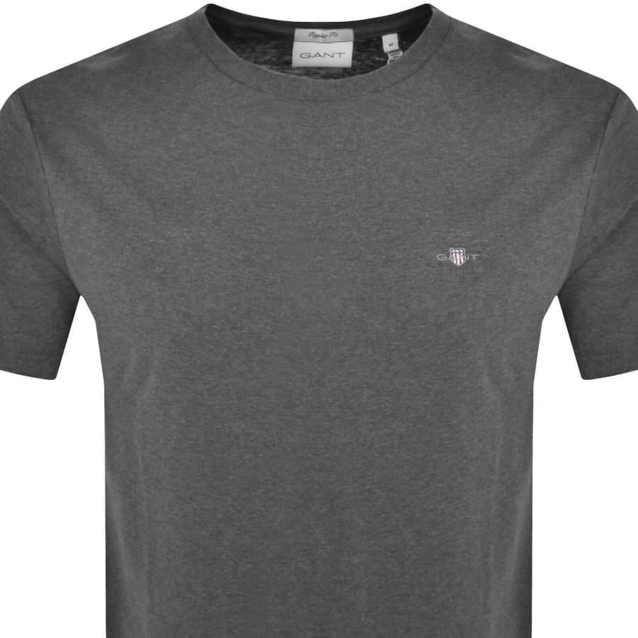 Image number 2 for Gant Regular Shield T Shirt Grey