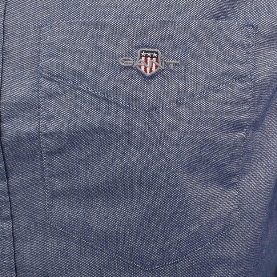 Image number 3 for Gant Oxford Long Sleeved Shirt Blue