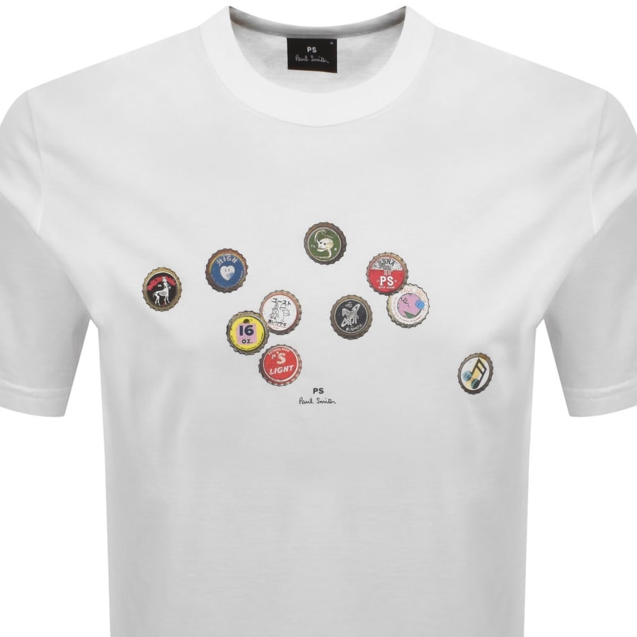 Image number 2 for Paul Smith Bottle Tops T Shirt White