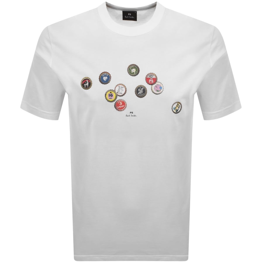 Image number 1 for Paul Smith Bottle Tops T Shirt White