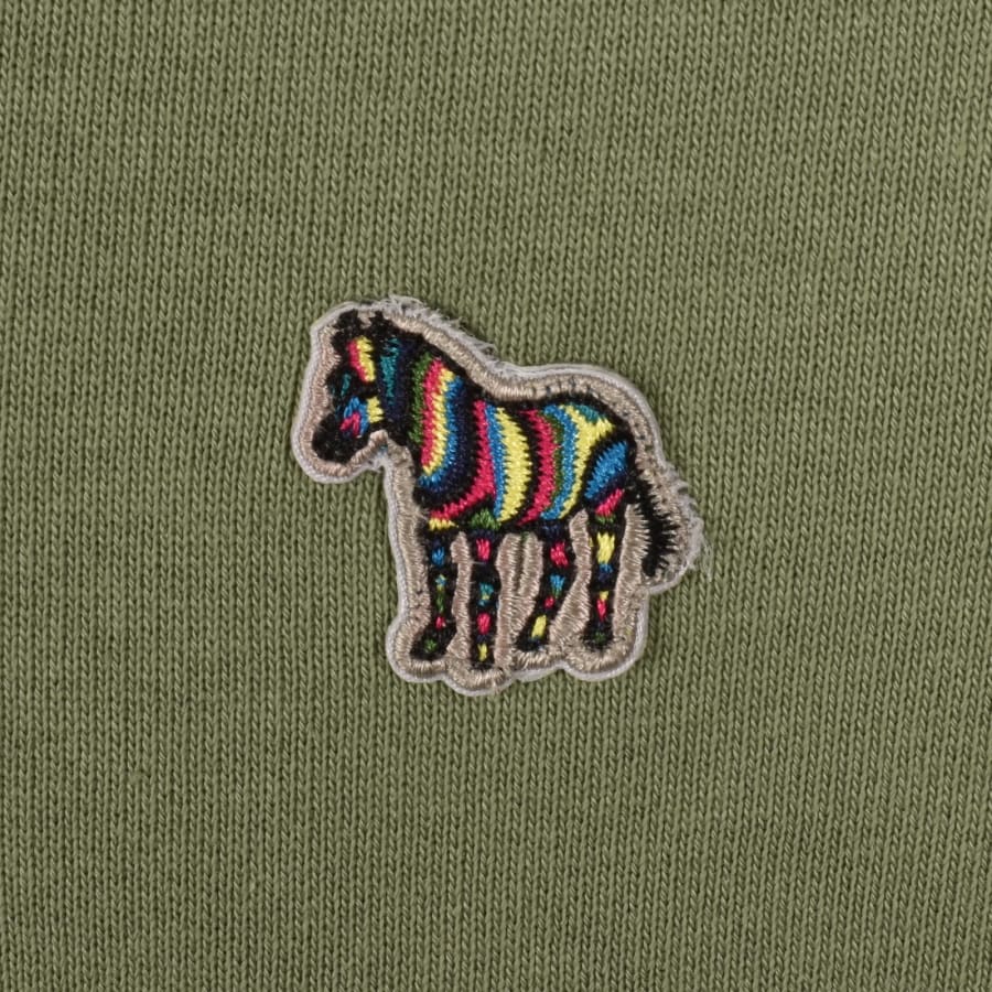 Image number 3 for Paul Smith Zebra Half Zip Sweatshirt Green