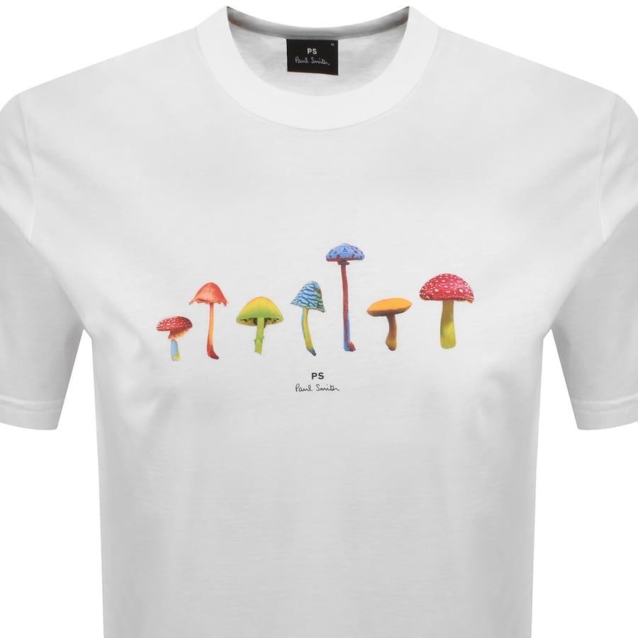 Image number 2 for Paul Smith Mushrooms T Shirt White