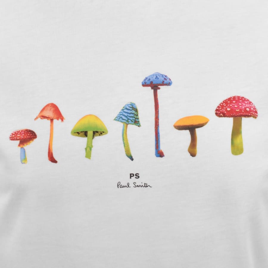 Image number 3 for Paul Smith Mushrooms T Shirt White