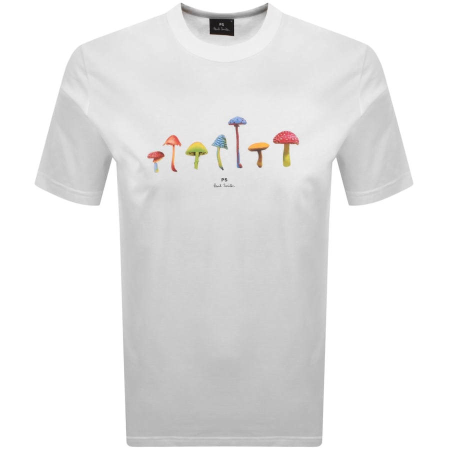 Image number 1 for Paul Smith Mushrooms T Shirt White
