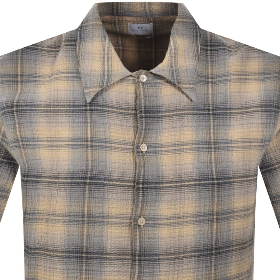 Image number 2 for Paul Smith Short Sleeve Shirt Grey