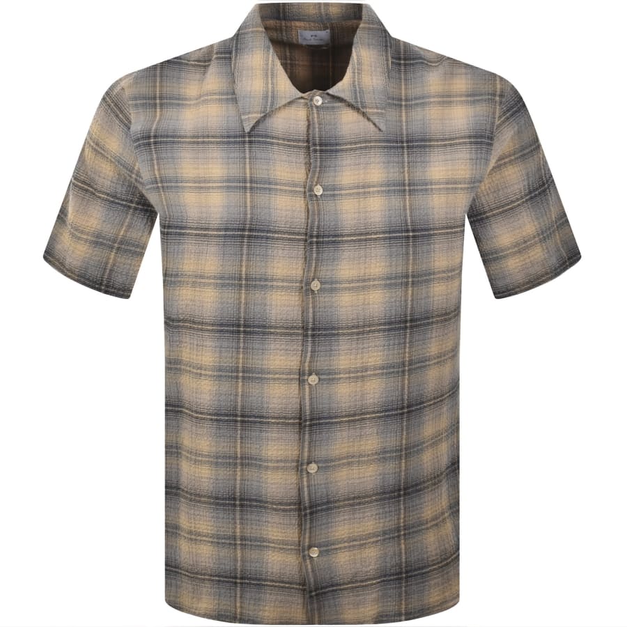 Image number 1 for Paul Smith Short Sleeve Shirt Grey