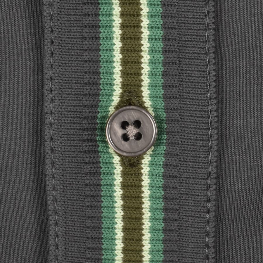 Image number 3 for Paul Smith Tipped Polo T Shirt Grey