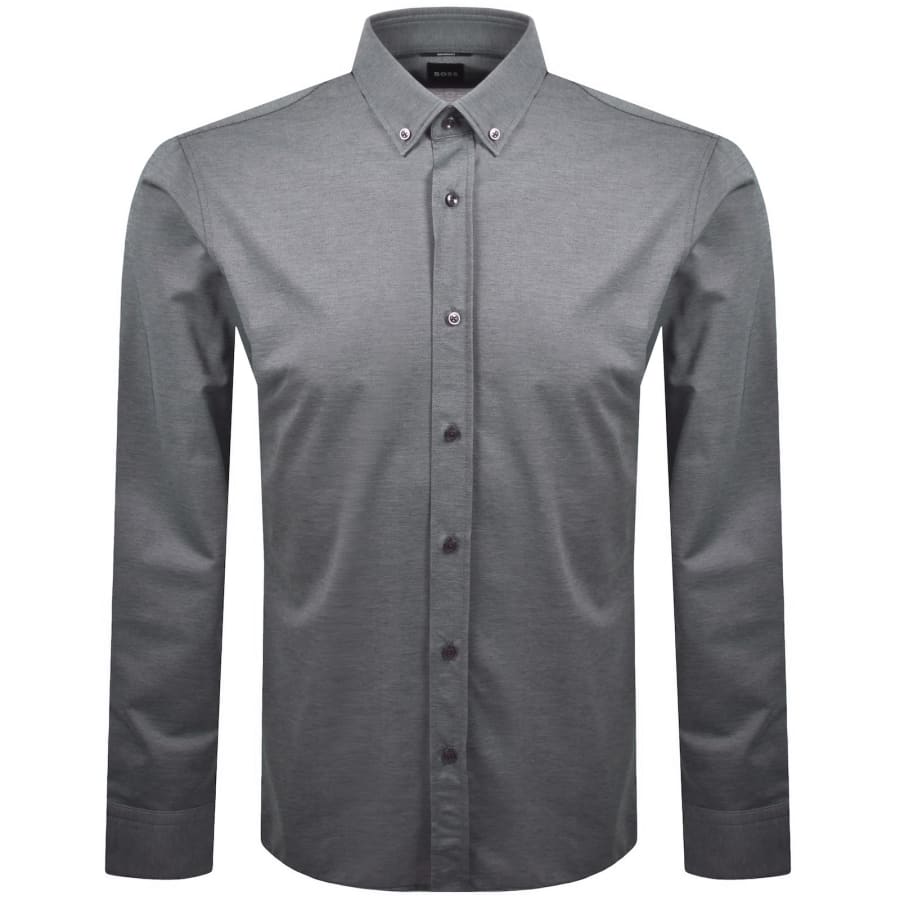Image number 1 for BOSS P Joe Long Sleeve Shirt Grey