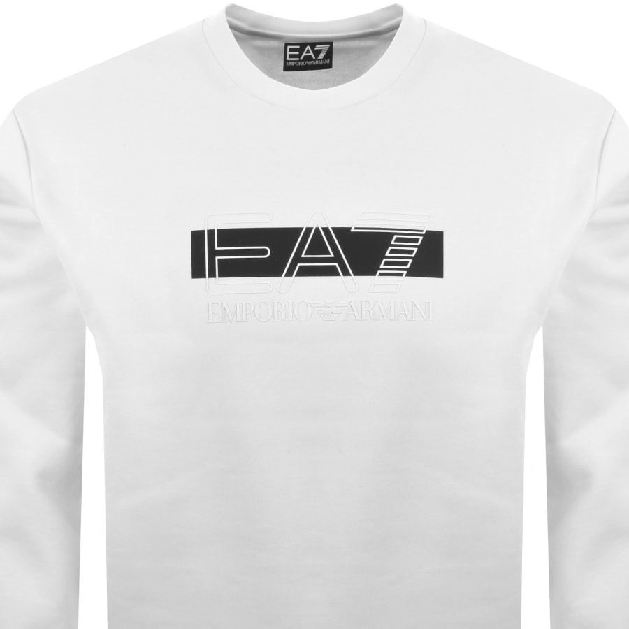 Image number 2 for EA7 Emporio Armani Logo Sweatshirt White