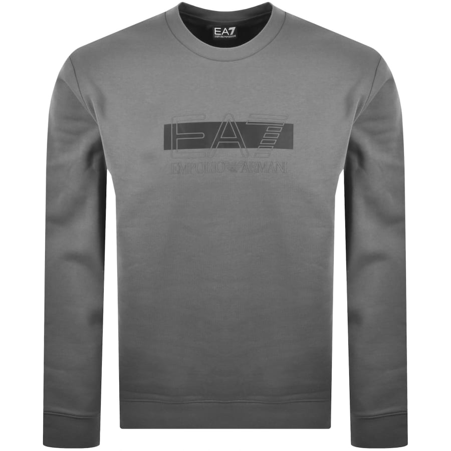 Image number 1 for EA7 Emporio Armani Logo Sweatshirt Grey