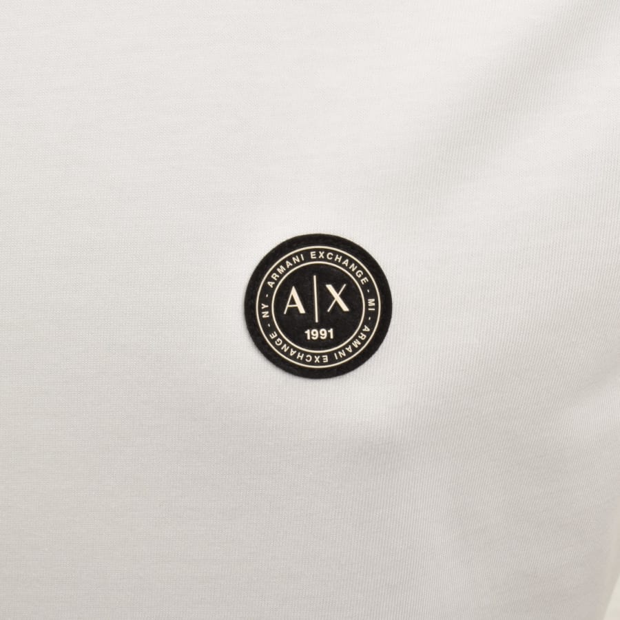 Image number 3 for Armani Exchange Regular Fit T Shirt Off White