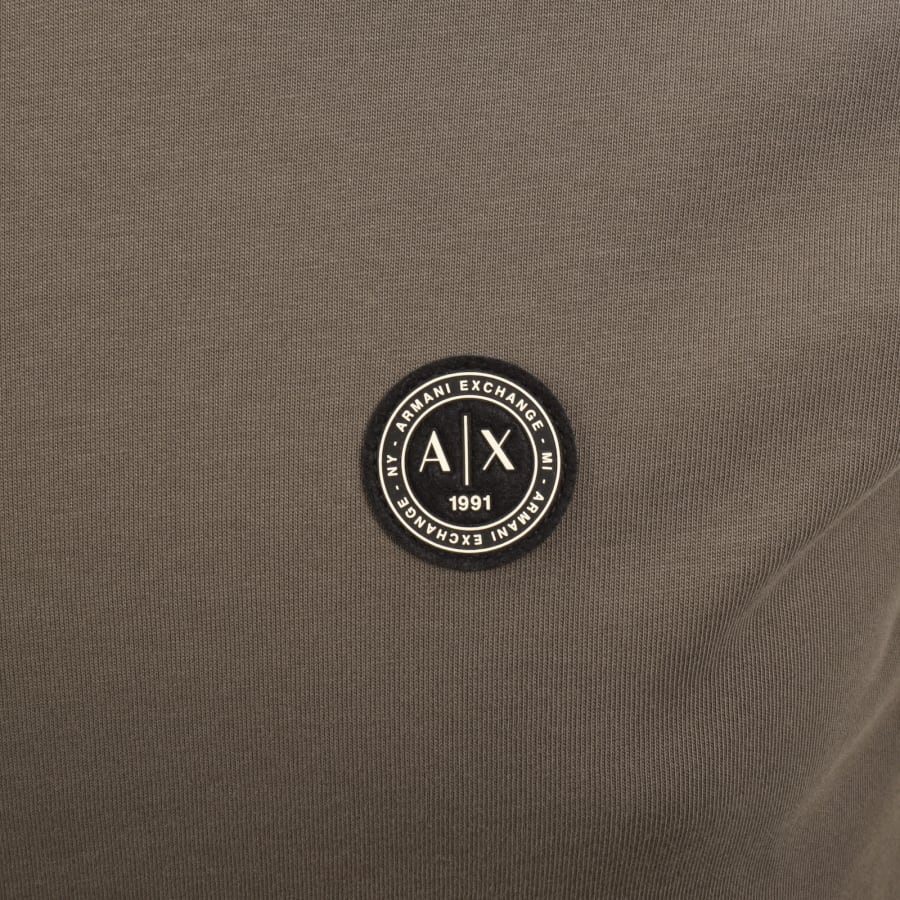 Image number 3 for Armani Exchange Regular Fit T Shirt Peat Brown