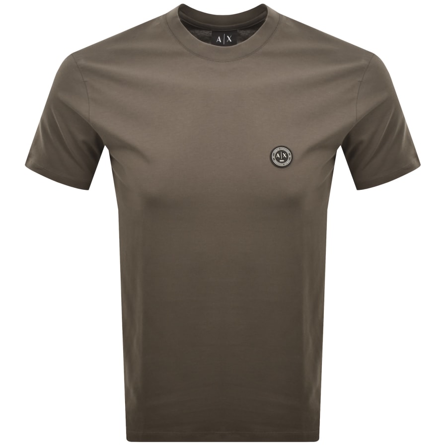 Image number 1 for Armani Exchange Regular Fit T Shirt Peat Brown