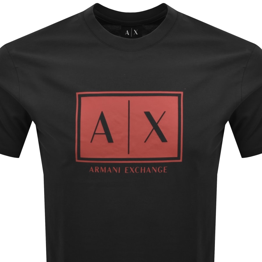 Image number 2 for Armani Exchange Crew Neck T Shirt Black