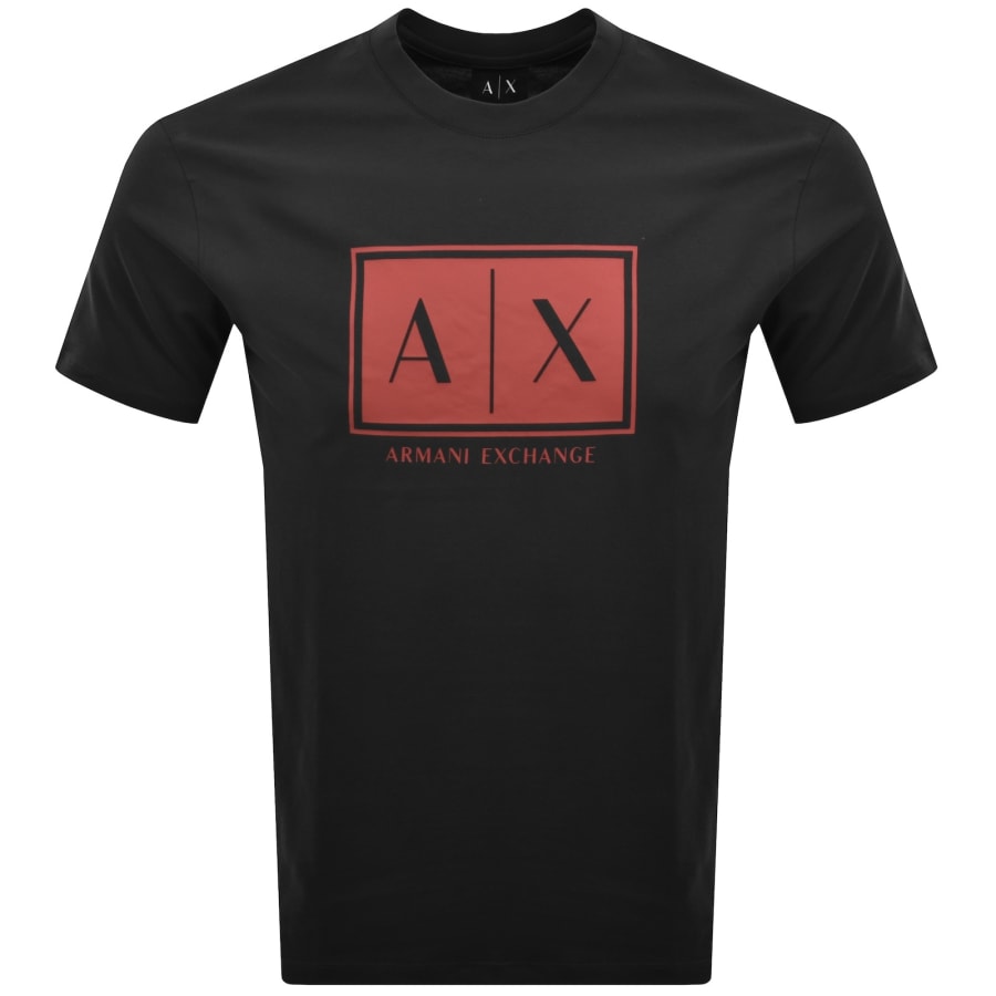 Image number 1 for Armani Exchange Crew Neck T Shirt Black