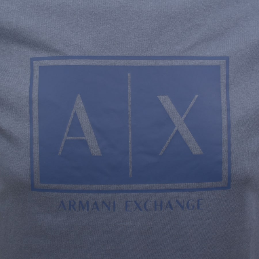 Image number 3 for Armani Exchange Crew Neck T Shirt Blue