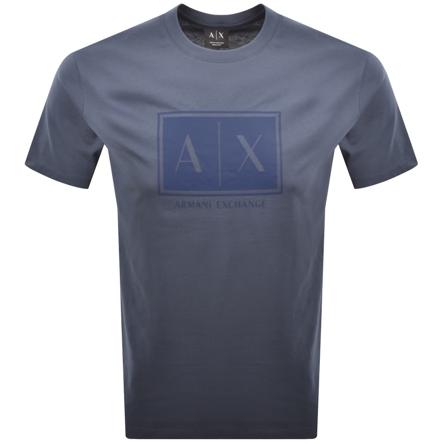 Image number 1 for Armani Exchange Crew Neck T Shirt Blue