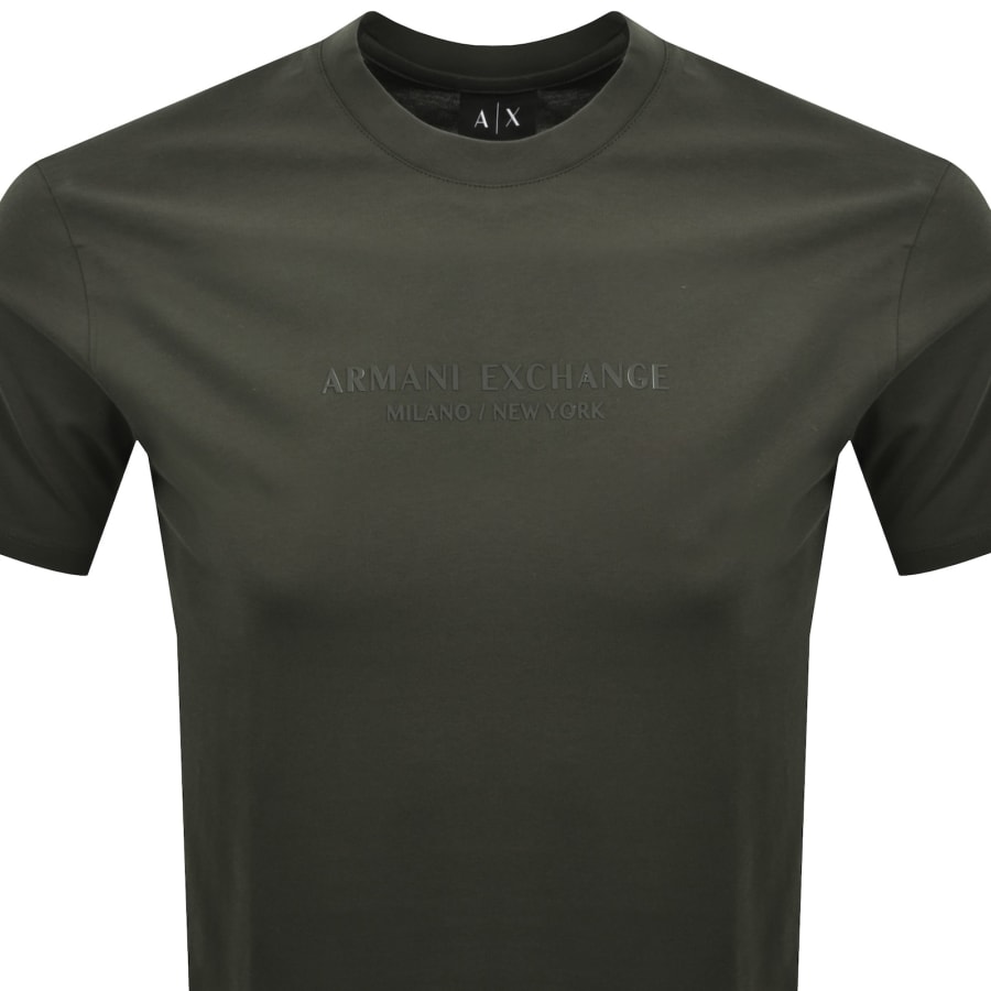 Image number 2 for Armani Exchange Regular Fit Logo T Shirt Grey
