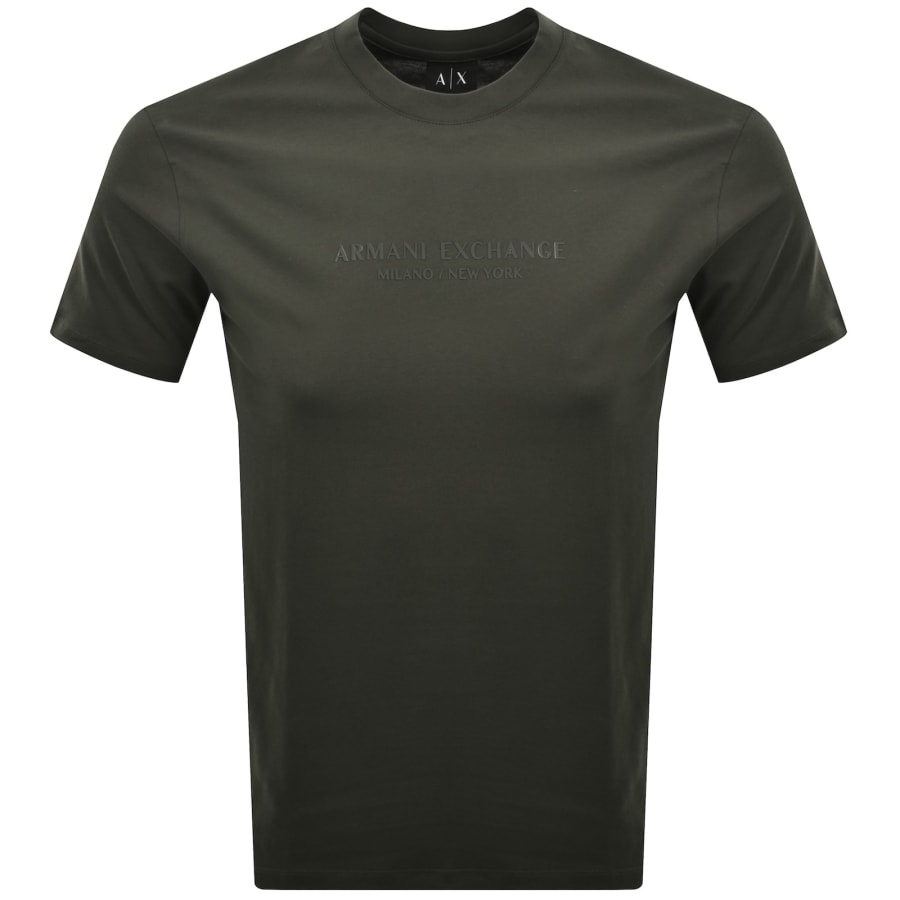 Image number 1 for Armani Exchange Regular Fit Logo T Shirt Grey
